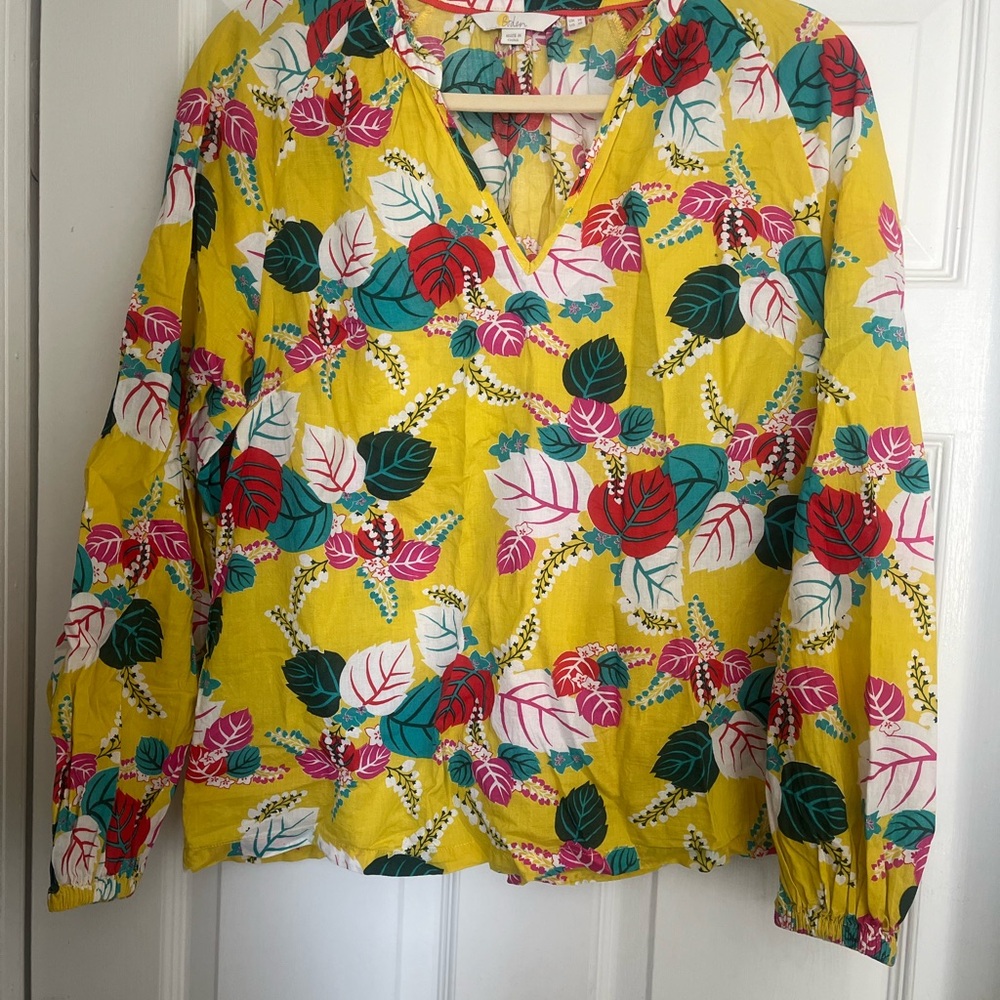 Floral Yellow Women's Top